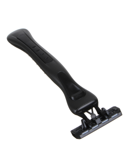 PROWAY Станок для бритья с тройным лезвием, плавающая головка + 3 сменные кассеты, силикон, пластик, 12 наборов