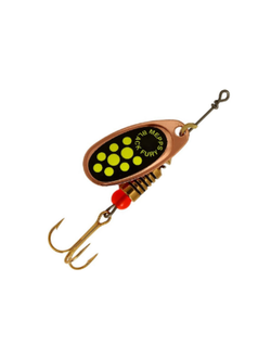 Блесна Mepps COMET BLACK FURY CU FLUO CHART № 1 (3,5гр.) 3шт.