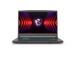 Ноутбук игровой MSI Thin B12VE-1865XRU 9S7-16R831-1865, 15.6", IPS, Intel Core i5 12450H 2ГГц, 8-ядерный, 8ГБ DDR4, 512ГБ SSD, NVIDIA GeForce RTX 4050 для ноутбуков - 6 ГБ, Free DOS, серый