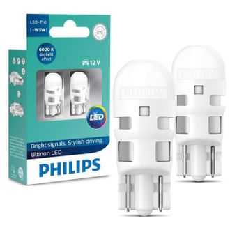 Светодиоды Philips LED Vision T10 6000K W5W