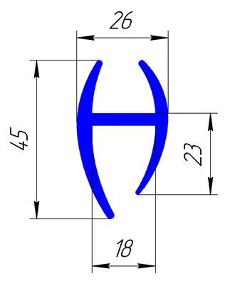 3 МЕТРА УПЛОТНИТЕЛЬ ДВЕРИ ФУРГОНА 18 Н