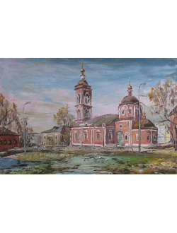 Картина Тёплая весна. Покровский храм на Городне Круглова Светлана
