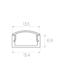Алюминиевый профиль 4L-1506-S ANOD