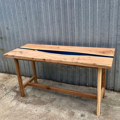 стол-река, стол из карагача, обеденный стол, письменный стол, стол массив, стол на кухню, карагач