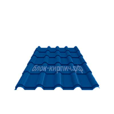 Металлочерепица Kamea 0.5мм Satin RAL 5005 сигнально-синий Grand Line