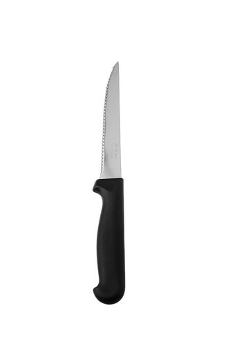 Нож для стейка 210 мм.  ручка пластик, лезвие зубчатое Abert /12/