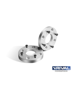 Колесные (Ступичные) проставки Rival S.1025.1 для _Универсальный продукт Проставки Колесные (Ступичные) 4*110 ЦО67 25мм, к-т 2 шт. () (Алюминий) (195*195*65)