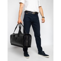 Кожаная дорожная сумка Gavardo Premium black (арт. 
4043-51)