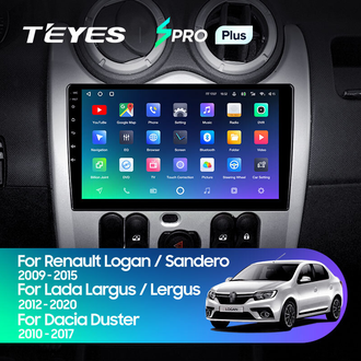 Teyes SPRO Plus 9&quot; 6-128 для Lada Largus 2012-2020