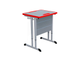 Стол ученический одноместный на плоскоовальной трубе, 700x500x580-820