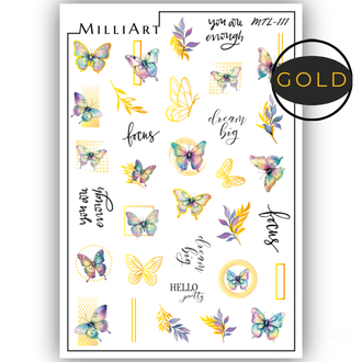 Слайдер-дизайн MilliArt Nails Металл MTL-111