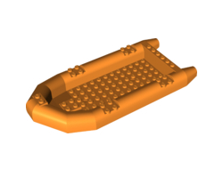 Boat, Rubber Raft, Large, Orange (62812 / 4525864 / 6179801)