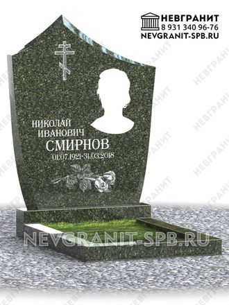 Вертикальный памятник ДГ-1 балтик-грин