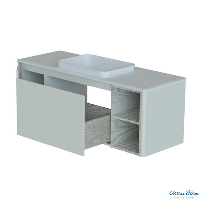 ШКАФ НИЖНИЙ КАПЕЛЛА 1400-500-3 С ВНУТРЕННИМ ВЫДВИЖНЫМ ЯЩИКОМ СТОЛЕШНИЦА ЛИТОЙ МРАМОР