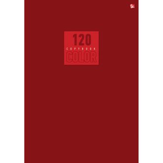 Бизнес-тетрадь А5 120л, клетка, швейно-клеевое крепление красный Т51205172