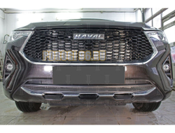 Защита радиатора Haval F7 2019- / Haval F7 X 2019- black верх