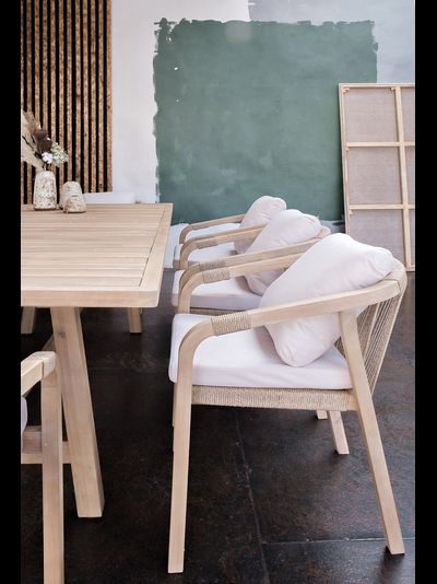 Обеденная группа из массива акации Rimini XL