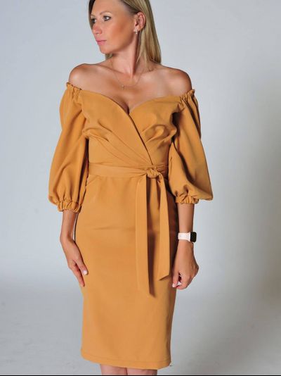 Платье: 678-0523 Горчица