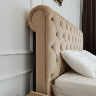 Кровать "Версаль" тёмно-бирюзового цвета