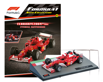 Formula 1 (Формула-1) выпуск № 25 с моделью FERRARI F2004 Рубенса Баррикелло (2004)