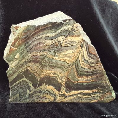 Джеспилит — полированный срез 157*130*35мм