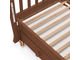 Детская кровать Nuovita Perla Swing продольный маятник Noce scuro / Темный орех