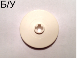 ! Б/У - Technic, Disk 3 x 3, White (2958 / 272301 / 4113849 / 4205198 / 4218869 / 6296187) - Б/У