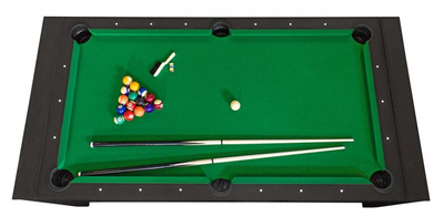 Cтол-трансформер DBO «Twister» 3 в 1 (бильярд, аэрохоккей, настольный теннис, 217 х 107,5 х 81 см, черный)