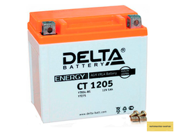 АКБ DELTA CT 1205 YTX5L-BS (114 х 68 х 106)