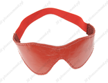 Кожаная маска для глаз Тьма красный