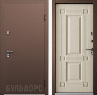 Стальная дверь Бульдорс ТЕРМО 100 венге конго ТВ-2