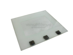 Стекло наружное для плиты Де Люкс (ВТИС 307121069002), 500х455 мм, белое