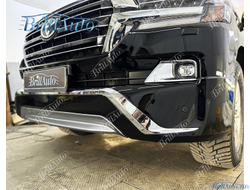 Передний обвес Toyota Land Cruiser 200 Executive Black черный