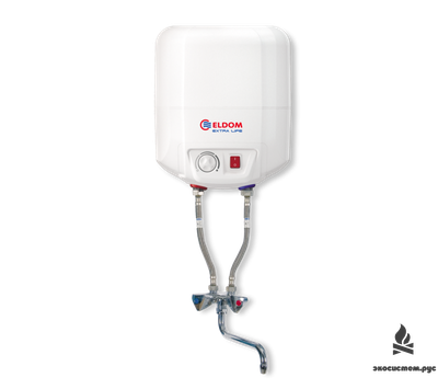 Накопительный безнапорный электрический водонагреватель  15 литров