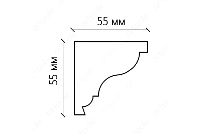 Карниз гладкий SKT6