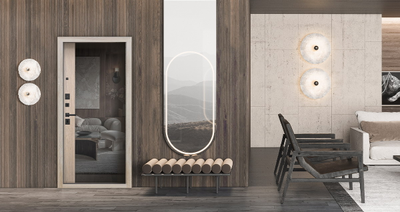 Стальная дверь    Беркут с зеркалом