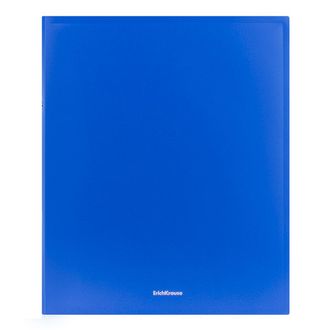 Папка на 2 кольцах ERICH KRAUSE "Classic", 35 мм, синяя, до 250 листов, 0,5 мм, 43016