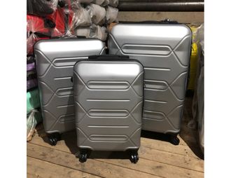 Комплект из 3х чемоданов Top Travel ABS S,M,L серый