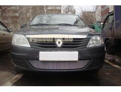 Защита радиатора Renault Logan 2010-2014 chrome