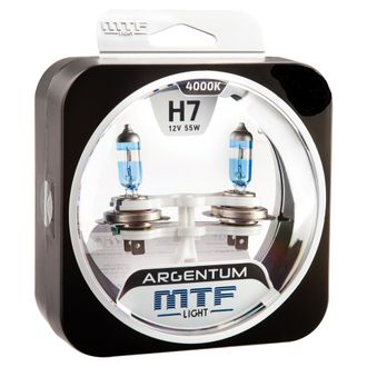 Комплект галогенных ламп MTF Light Argentum H7 55W 12V  50%   H5A1207