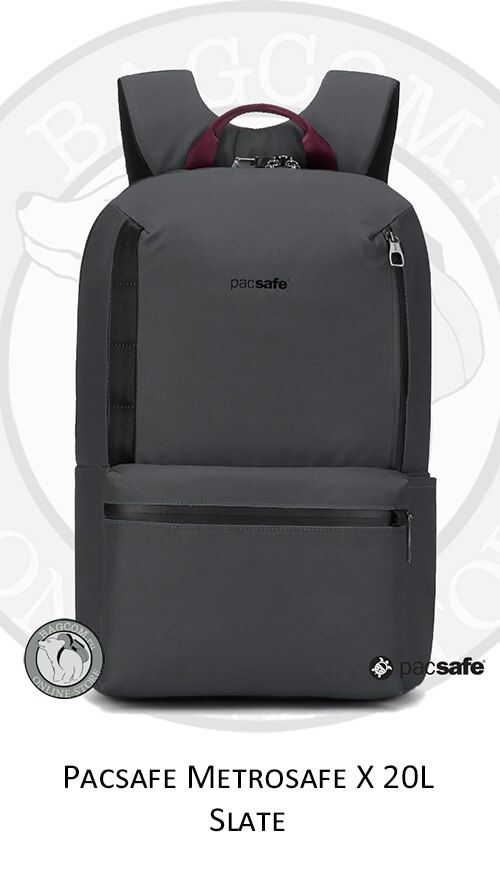 Рюкзак Pacsafe Metrosafe X 20L в цвете Slate