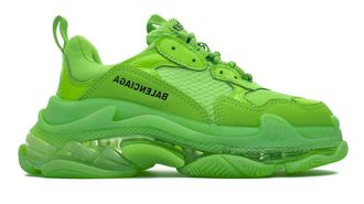 Кроссовки Balenciaga Triple S салатовые