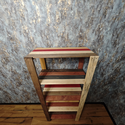 Стеллаж деревянный "Амбарные доски" 180-40-80 фото 4