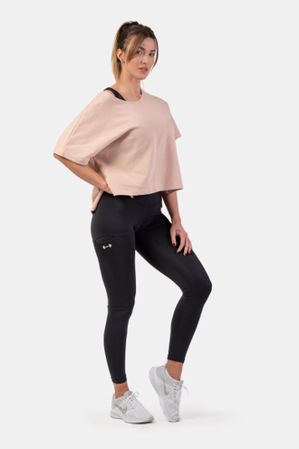 Футболка ORGANIC COTTON LOOSE FIT “THE MINIMALIST” CROP TOP 417 Лосось