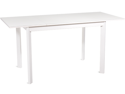 NELSON белый/ стекло экстрабелое 110(+45)x70