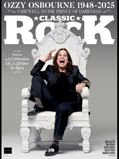 Classic Rock Magazine September 2025 Ozzy Osbourne, Black Sabbath Cover, Intpressshop