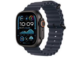 Apple Watch Ultra 2 (2024) Black Titanium Case Ocean Band Navy