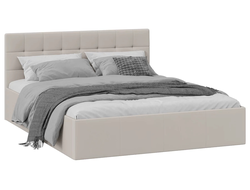 Кровать с мягкой обивкой и заглушиной ЭММА с ПМ 1600 Велюр Confetti Smoke