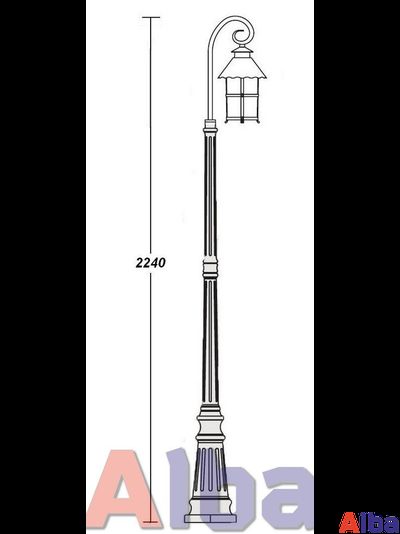 Caior 1 81509 18 Парковый светильник, h224см