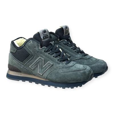New Balance 574 Grey Moss С Мехом